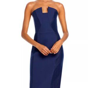 Black Halo strapless dress